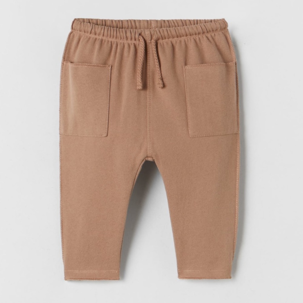 NWT Zara Kids Plush Pocketed Pants size 6-9 months